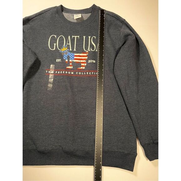 NEW! GOAT USA Freedom North Tyson Crewneck Lacrosse Navy Soft Sweatshirt Size XL - Picture 8 of 10